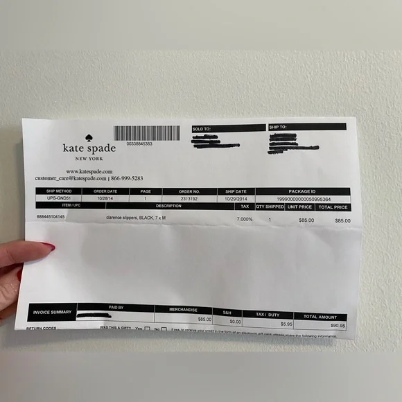 Kate Spade Cat Slippers in Black Satin - Picture 13 of 14